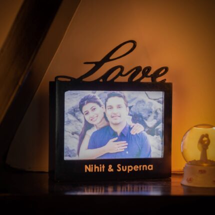 Love Photo Frame with light